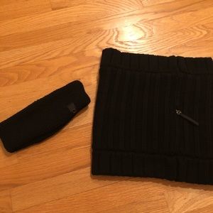 Lululemon fleece lined infinity scarf & headband